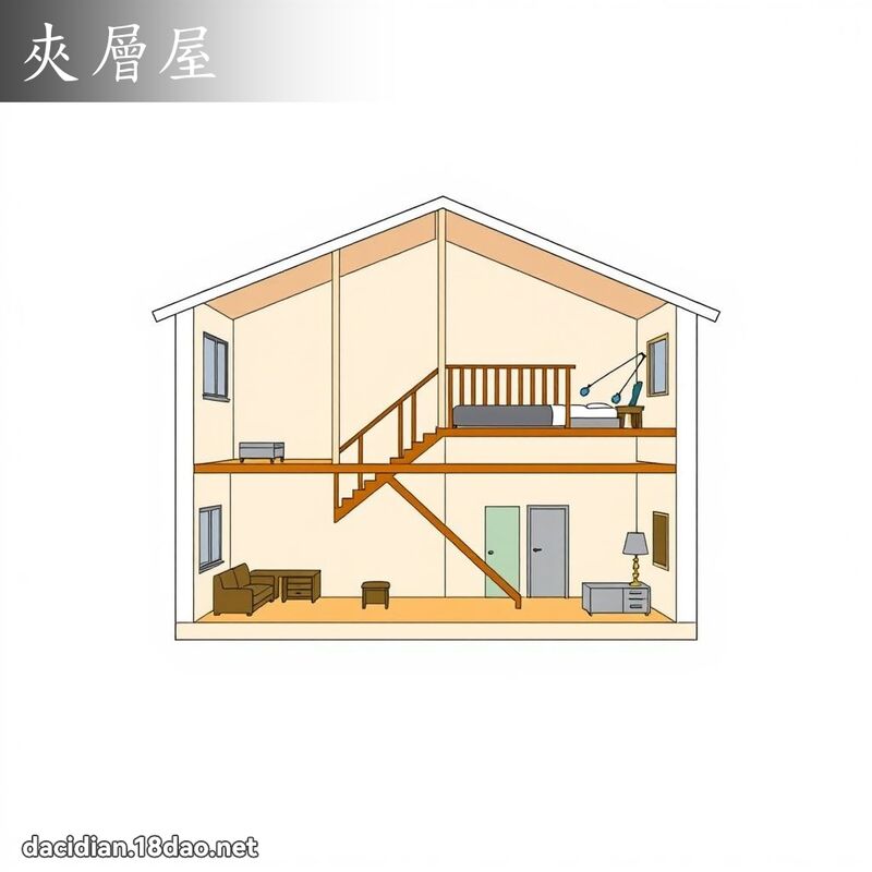 夾層屋 - 國語大辭典配圖