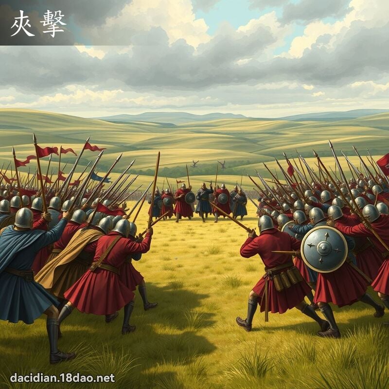 夹击 - 国语大辞典配图