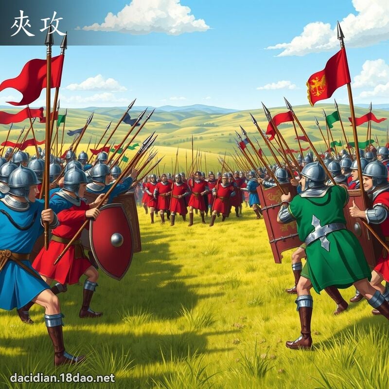 夹攻 - 国语大辞典配图