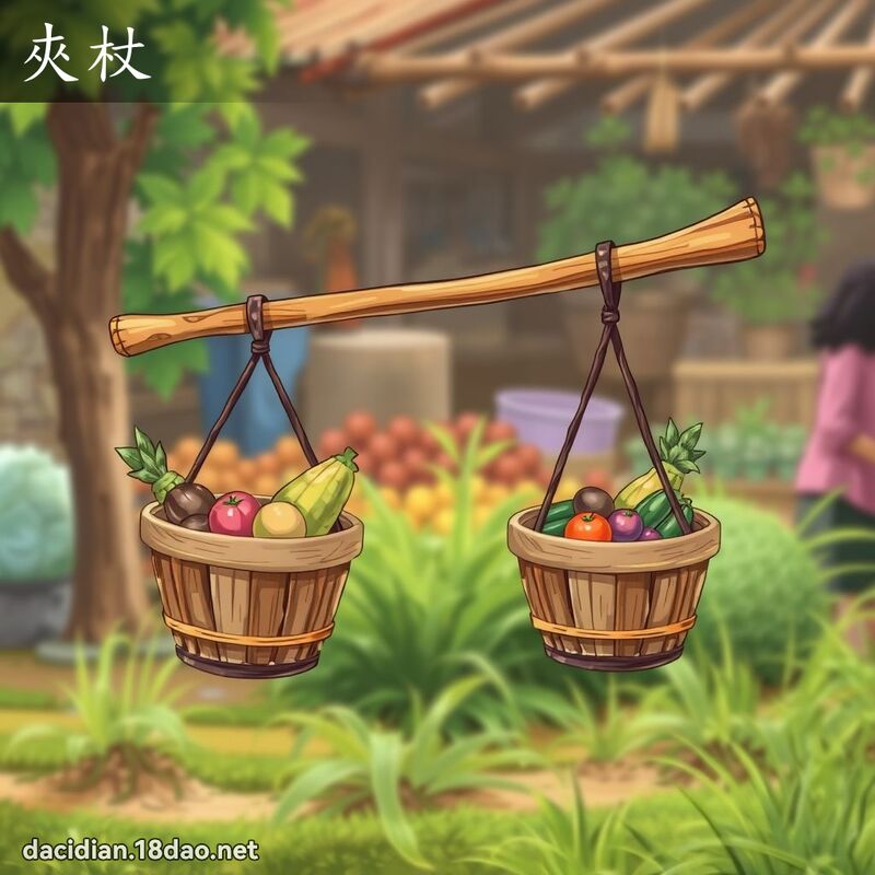 夹杖 - 国语大辞典配图