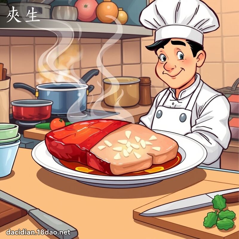 夾生 - 國語大辭典配圖