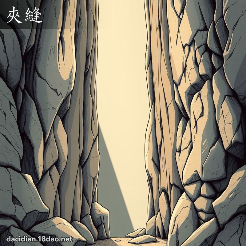 夾縫 - 國語大辭典配圖