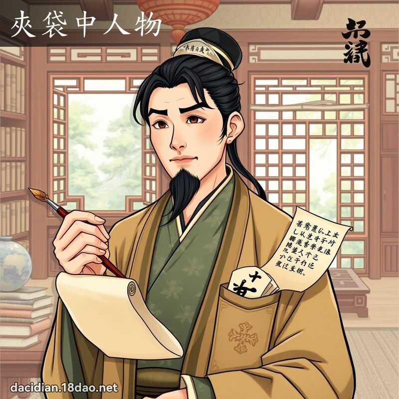 夾袋中人物 - 國語大辭典配圖