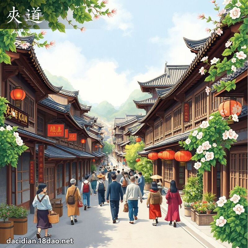 夹道 - 国语大辞典配图