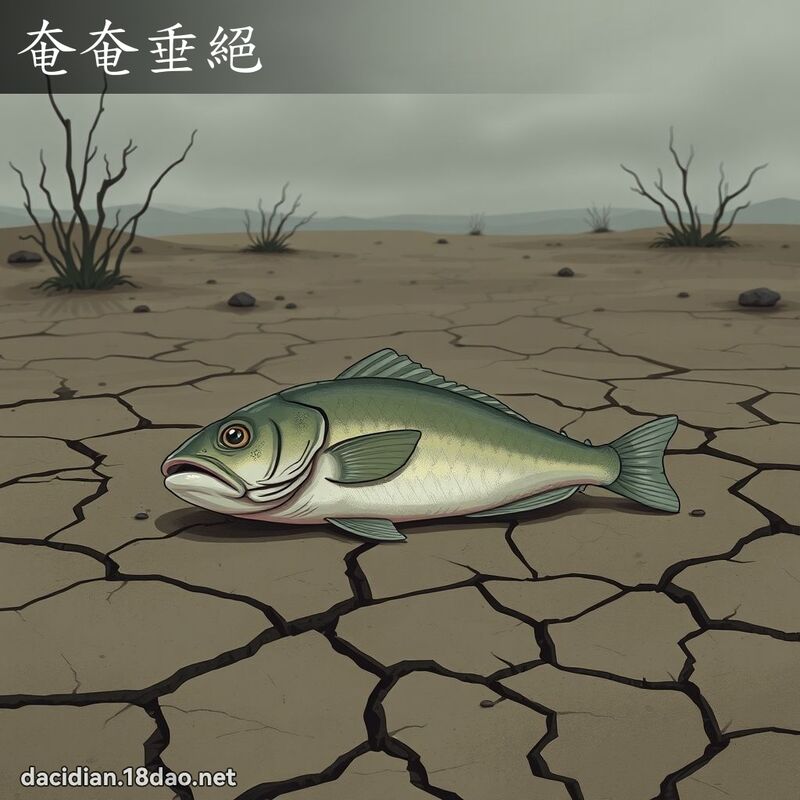 奄奄垂絕 - 國語大辭典配圖