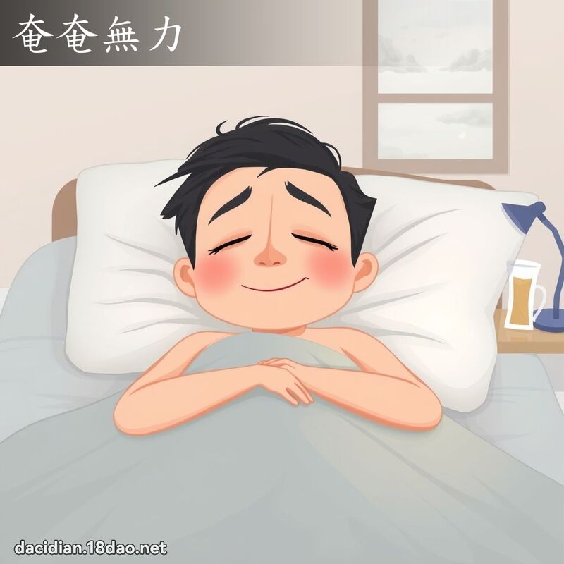 奄奄无力 - 国语大辞典配图