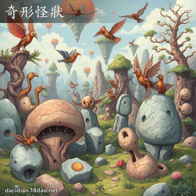 奇形怪狀 - 國語大辭典配圖