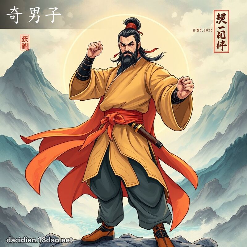 奇男子 - 國語大辭典配圖