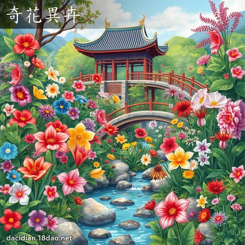 奇花異卉 - 國語大辭典配圖