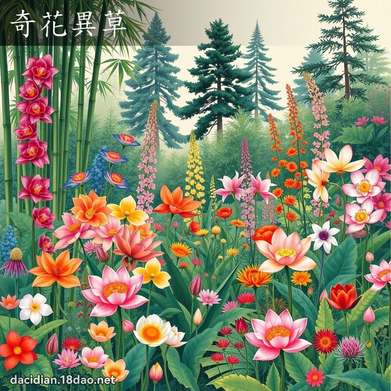 奇花異草 - 國語大辭典配圖