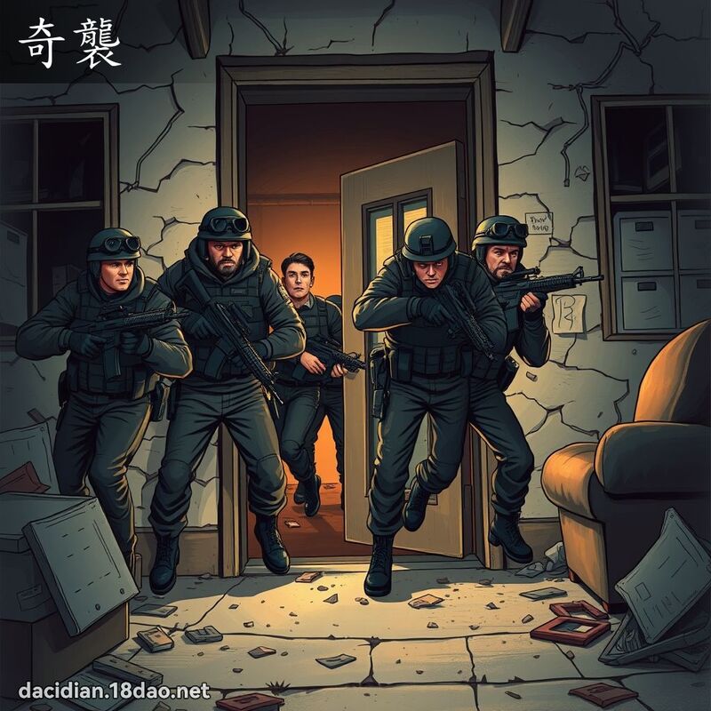 奇袭 - 国语大辞典配图