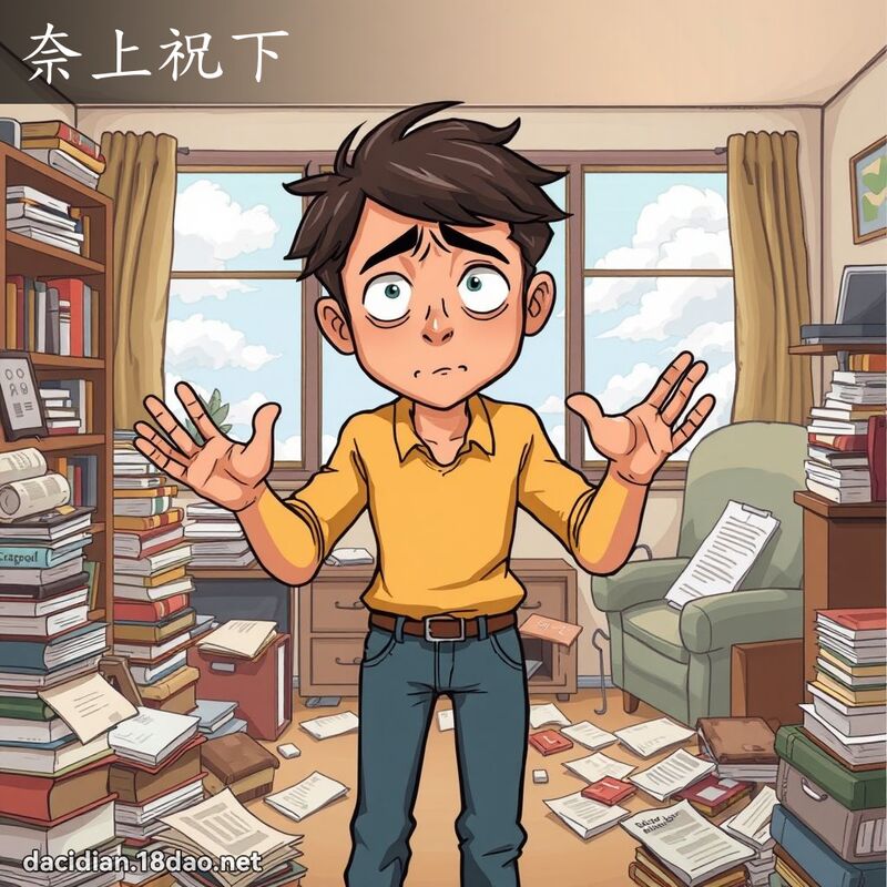 奈上祝下 - 國語大辭典配圖