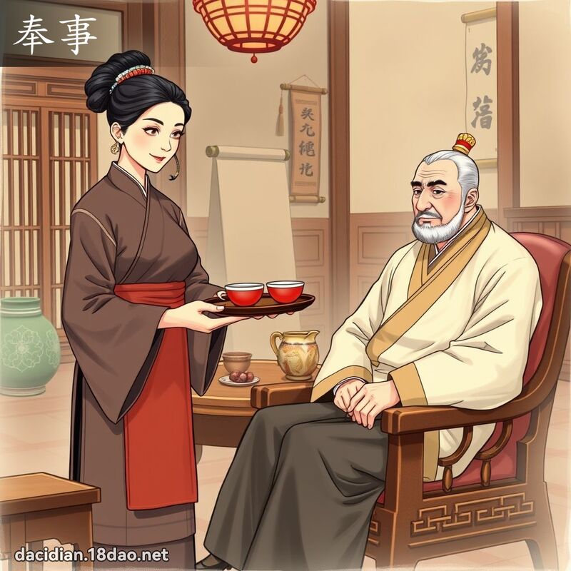 奉事 - 國語大辭典配圖