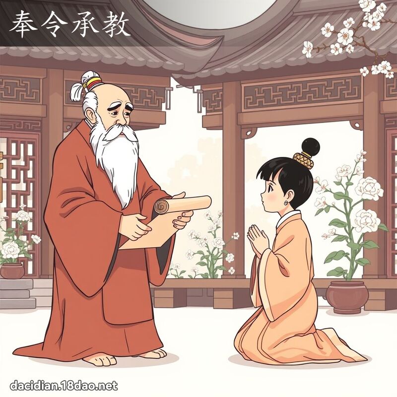 奉令承教 - 國語大辭典配圖