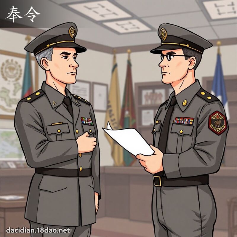 奉令 - 國語大辭典配圖