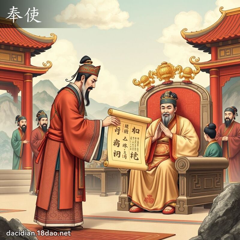 奉使 - 國語大辭典配圖
