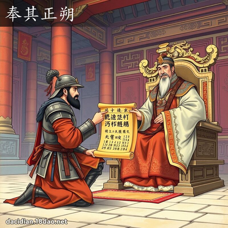 奉其正朔 - 國語大辭典配圖