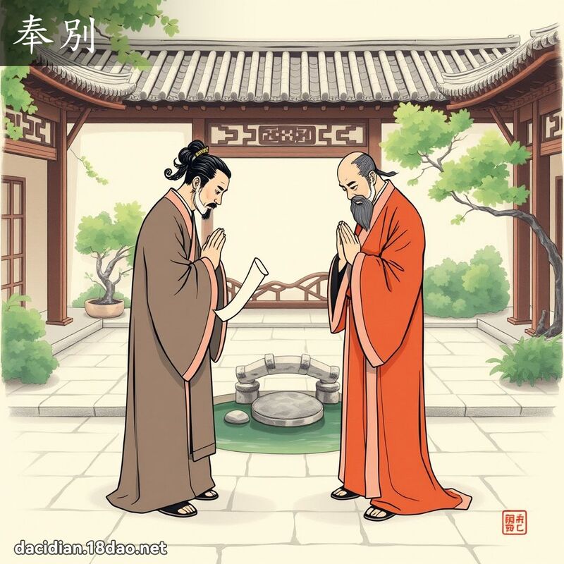 奉別 - 國語大辭典配圖