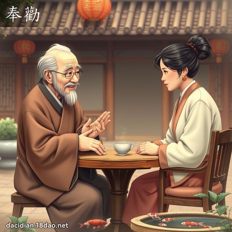 奉勸 - 國語大辭典配圖