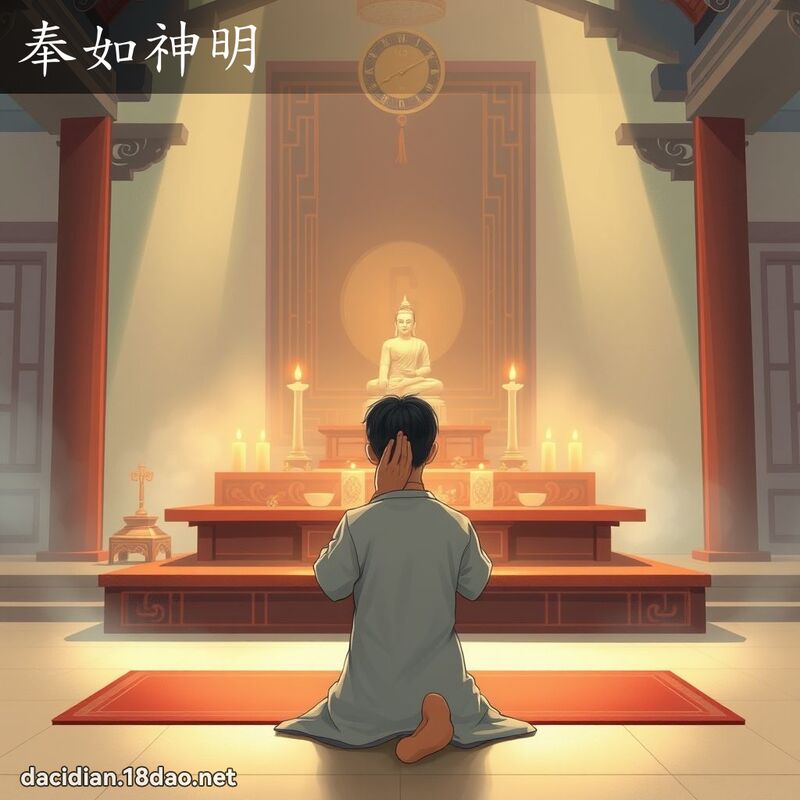 奉如神明 - 國語大辭典配圖
