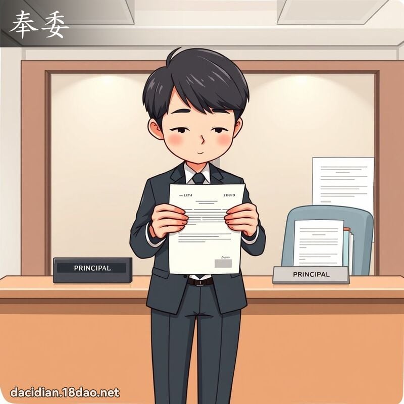 奉委 - 國語大辭典配圖