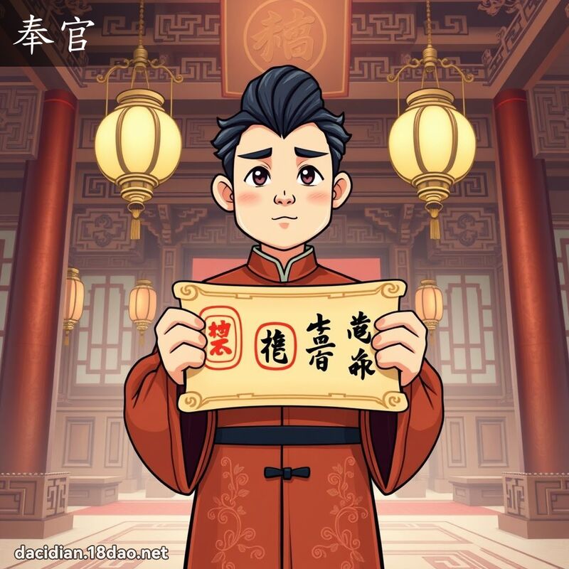 奉官 - 國語大辭典配圖