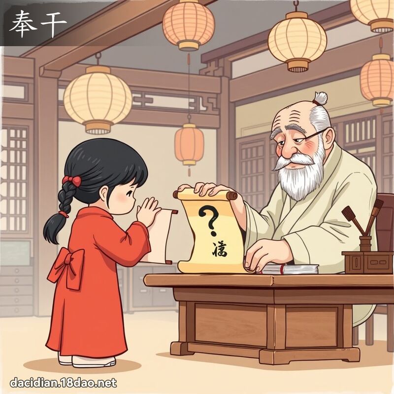 奉干 - 國語大辭典配圖
