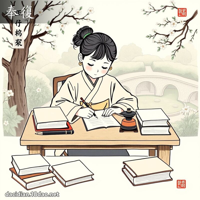 奉復 - 國語大辭典配圖
