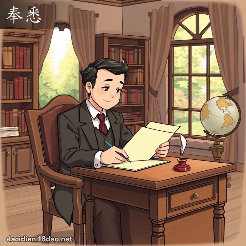 奉悉 - 國語大辭典配圖