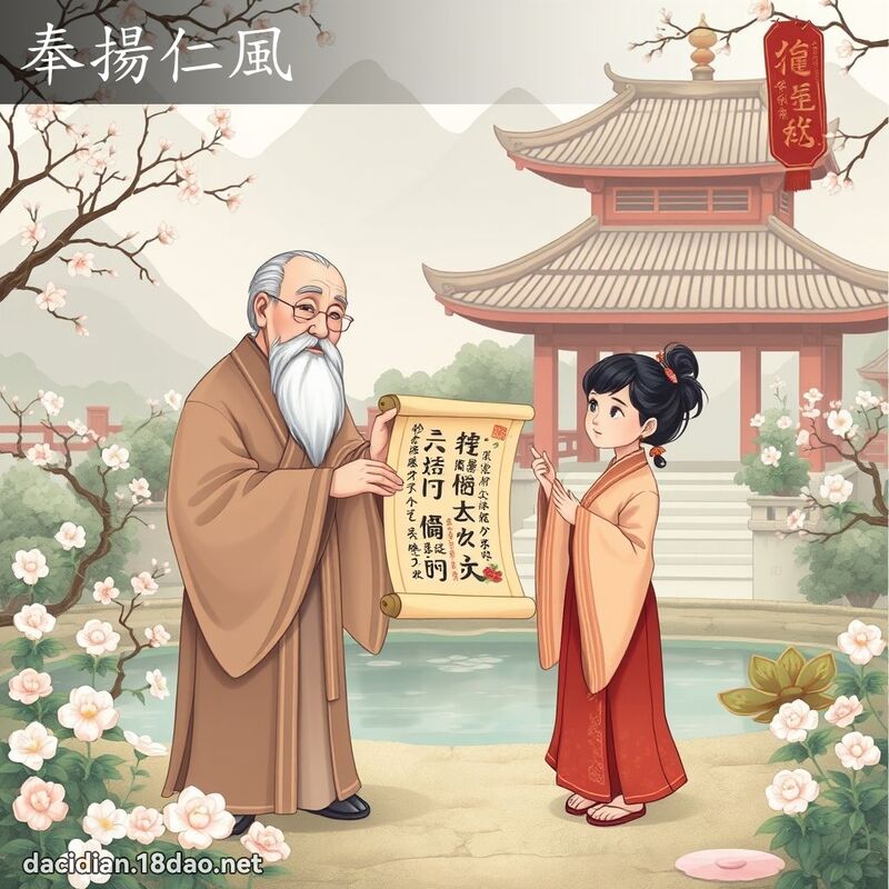 奉揚仁風 - 國語大辭典配圖