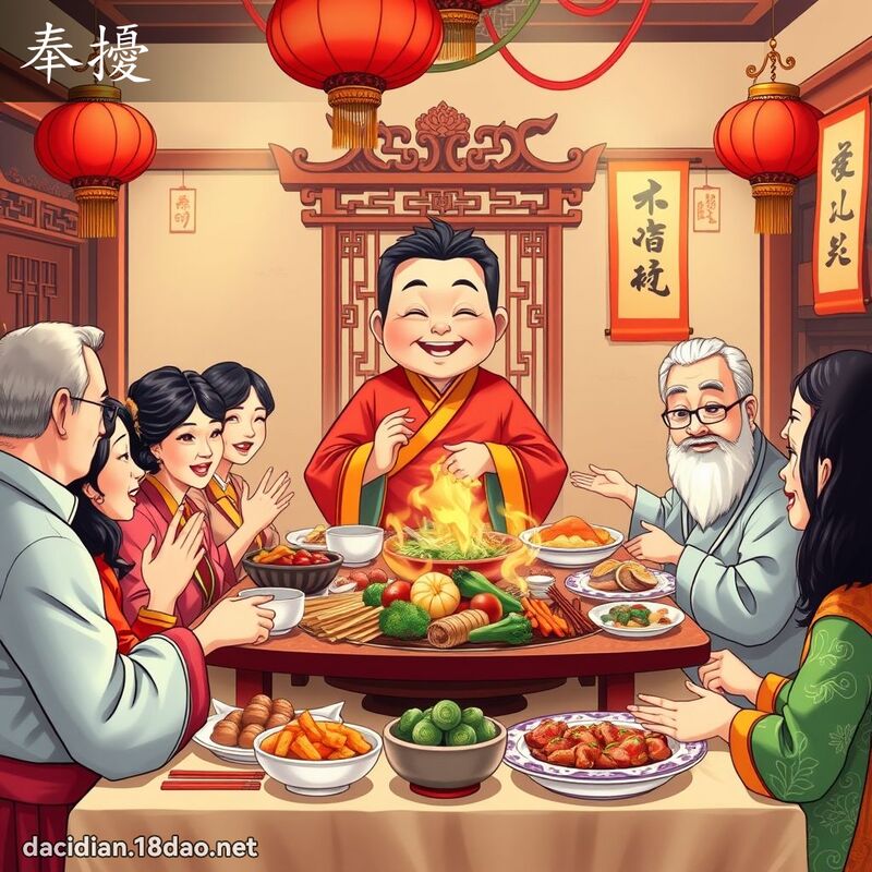 奉擾 - 國語大辭典配圖