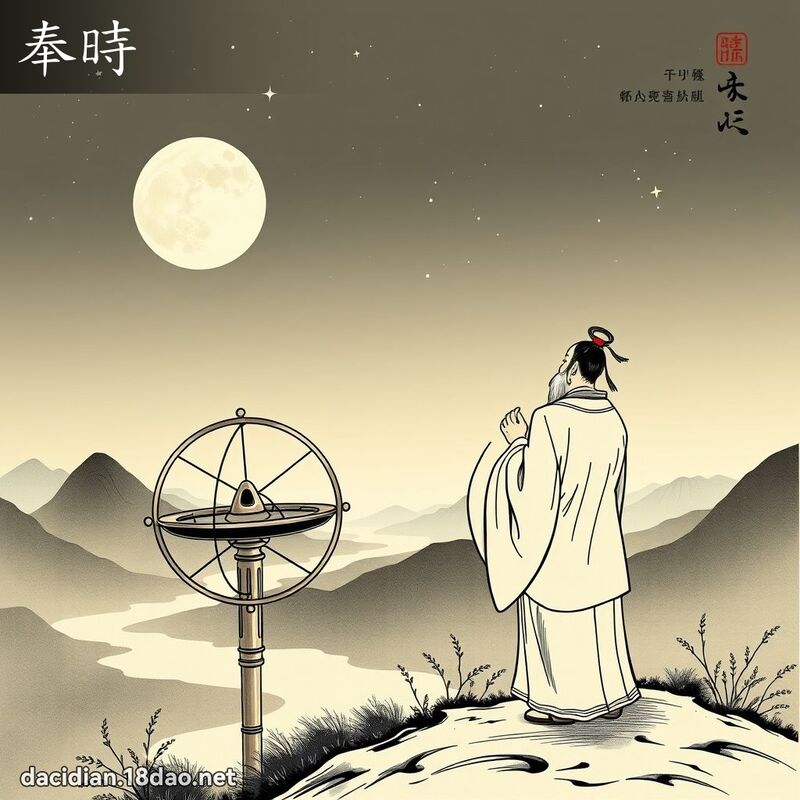 奉時 - 國語大辭典配圖