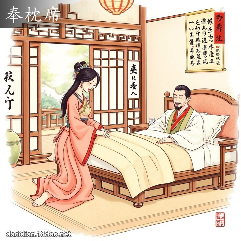 奉枕席 - 國語大辭典配圖
