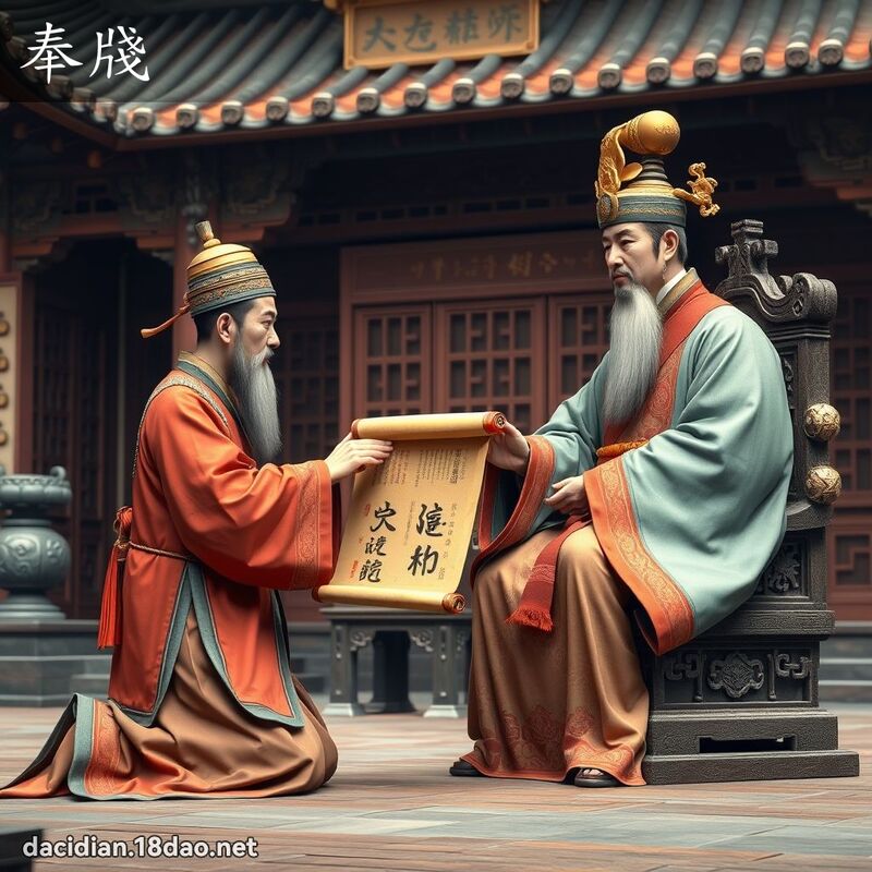 奉牋 - 国语大辞典配图