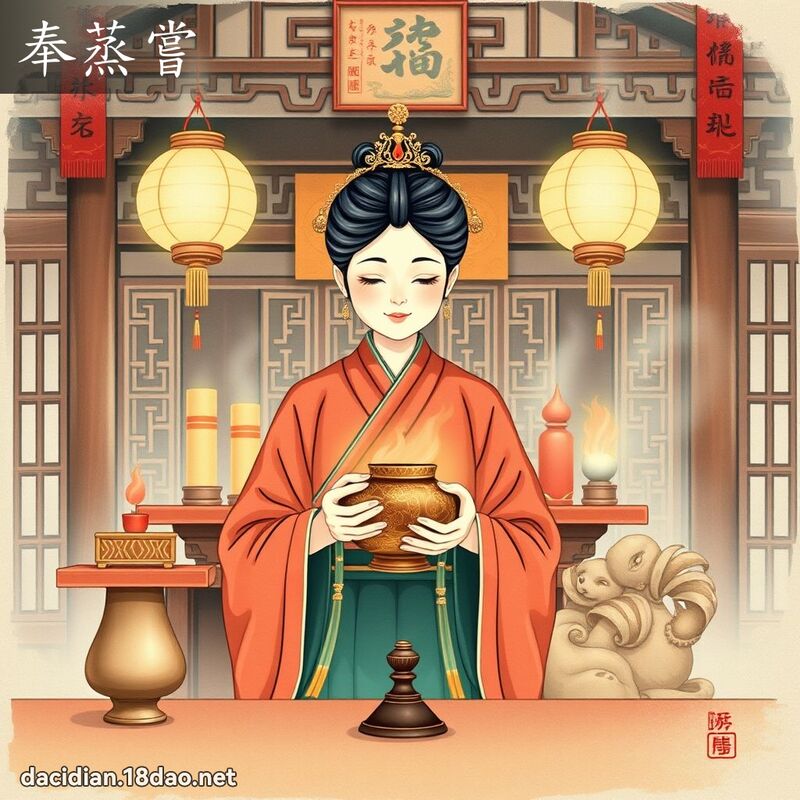 奉蒸嘗 - 國語大辭典配圖