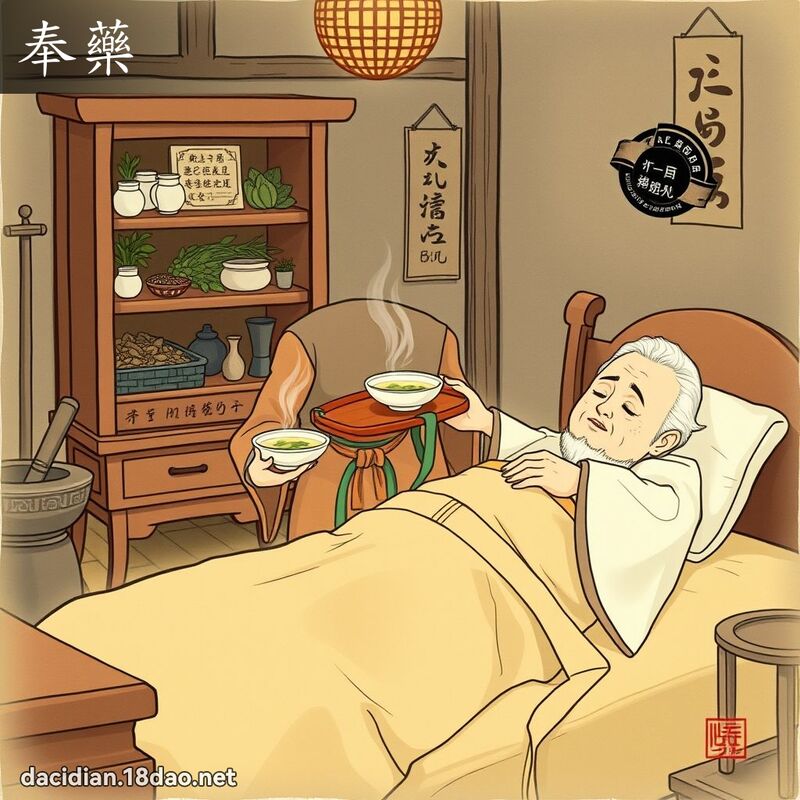 奉藥 - 國語大辭典配圖