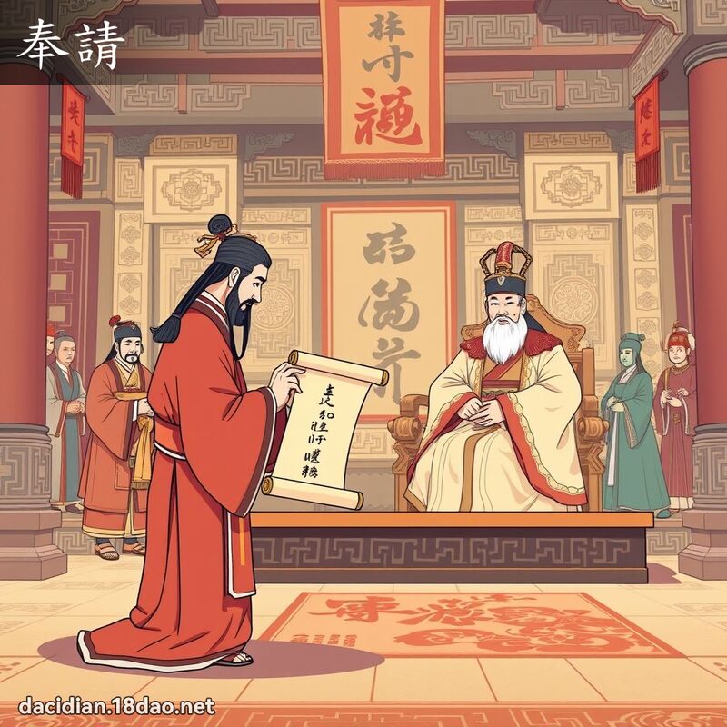 奉請 - 國語大辭典配圖