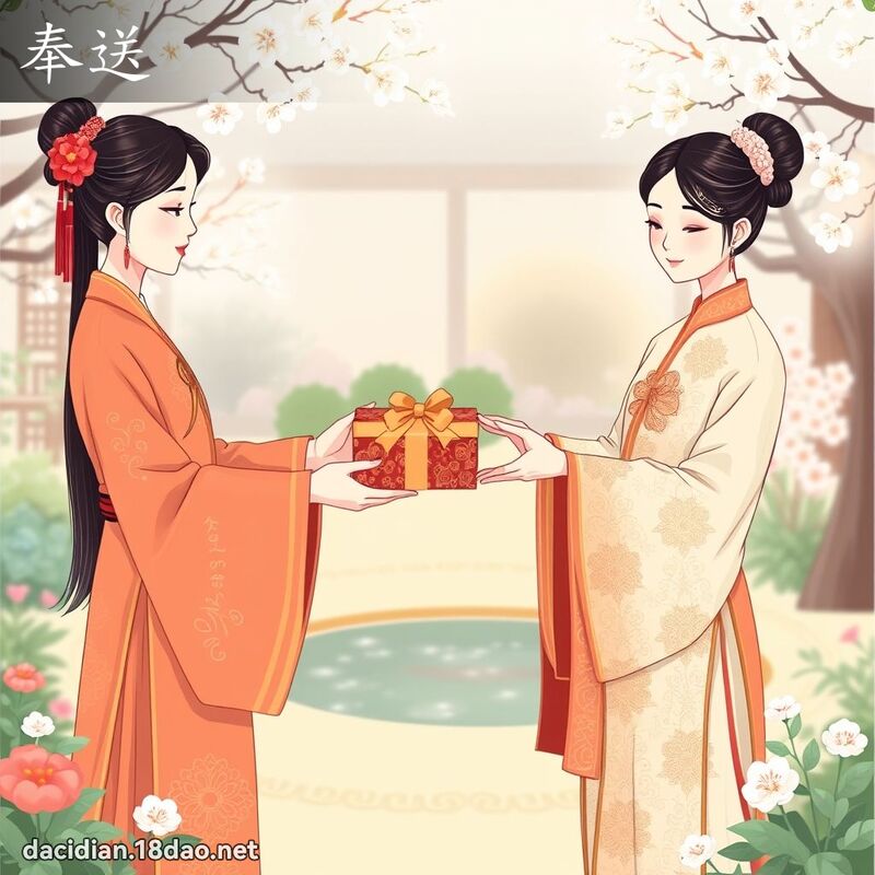 奉送 - 國語大辭典配圖