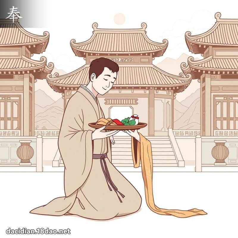奉 - 國語大辭典配圖