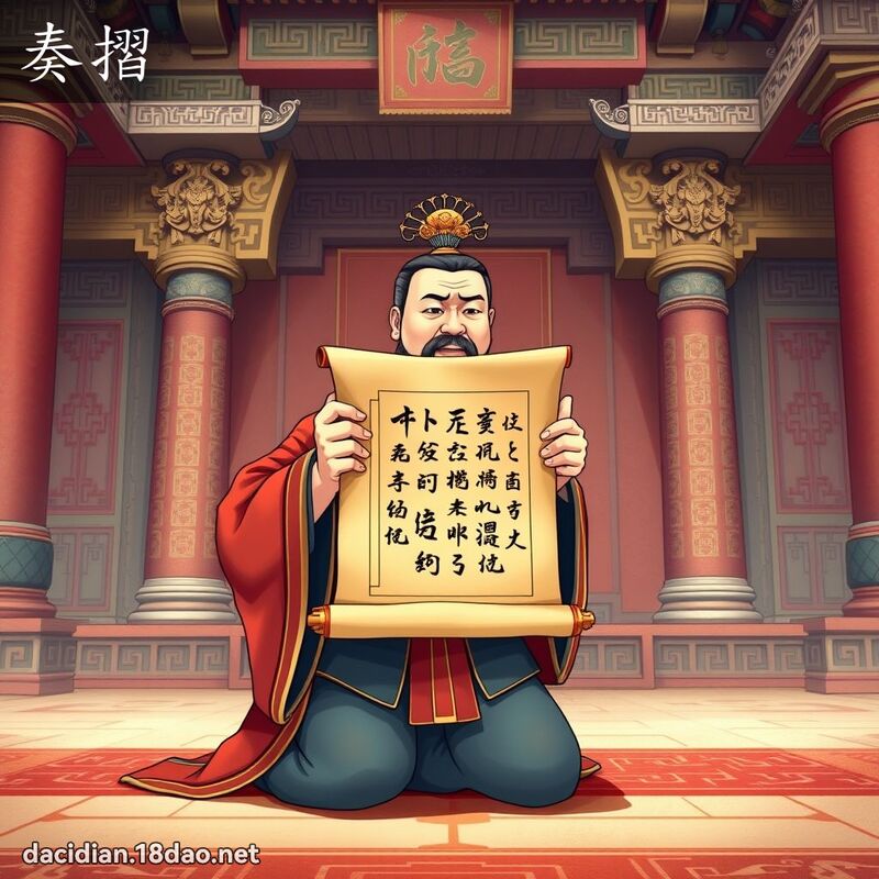 奏摺 - 國語大辭典配圖