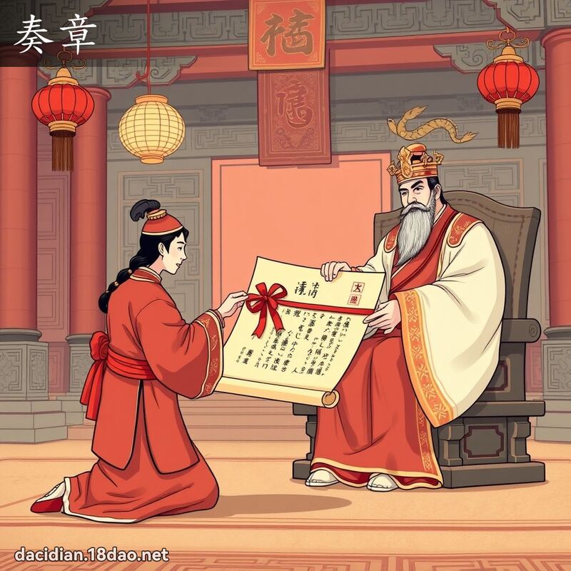 奏章 - 國語大辭典配圖