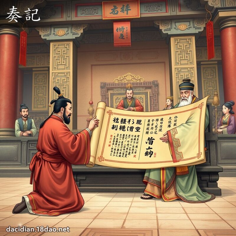 奏记 - 国语大辞典配图