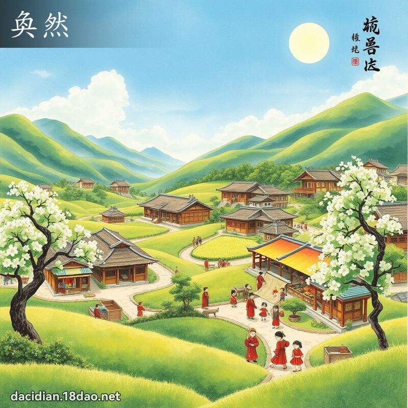 奐然 - 国语大辞典配图