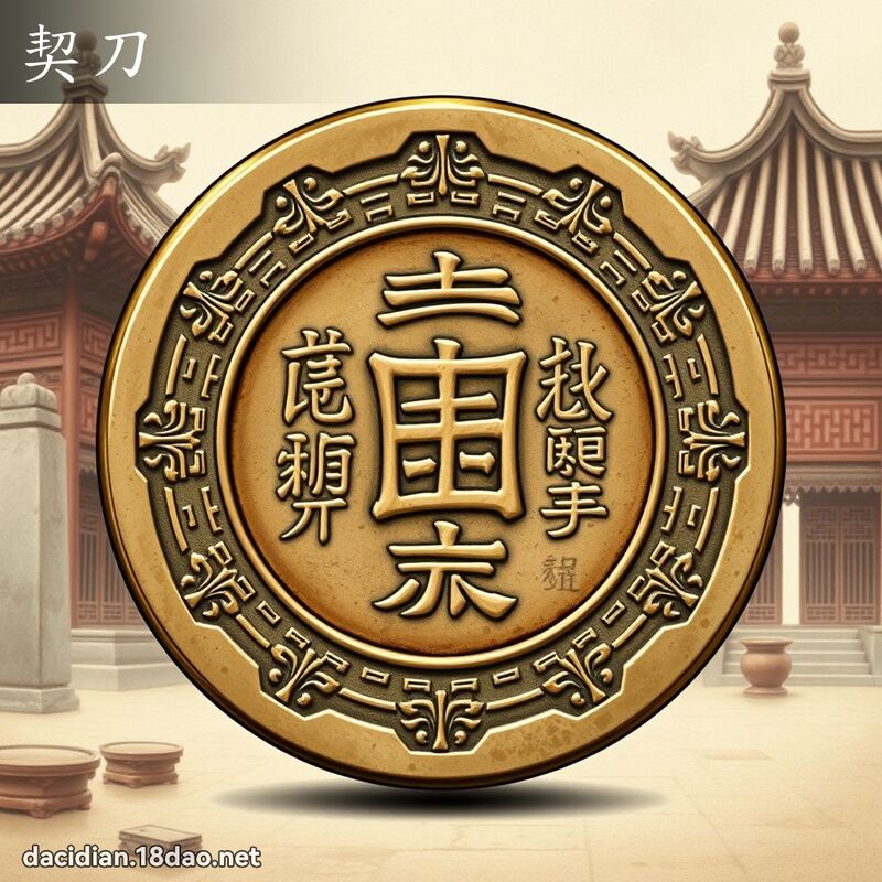 契刀 - 国语大辞典配图