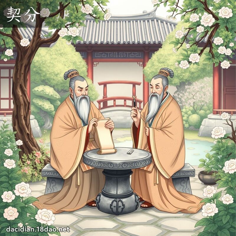 契分 - 国语大辞典配图