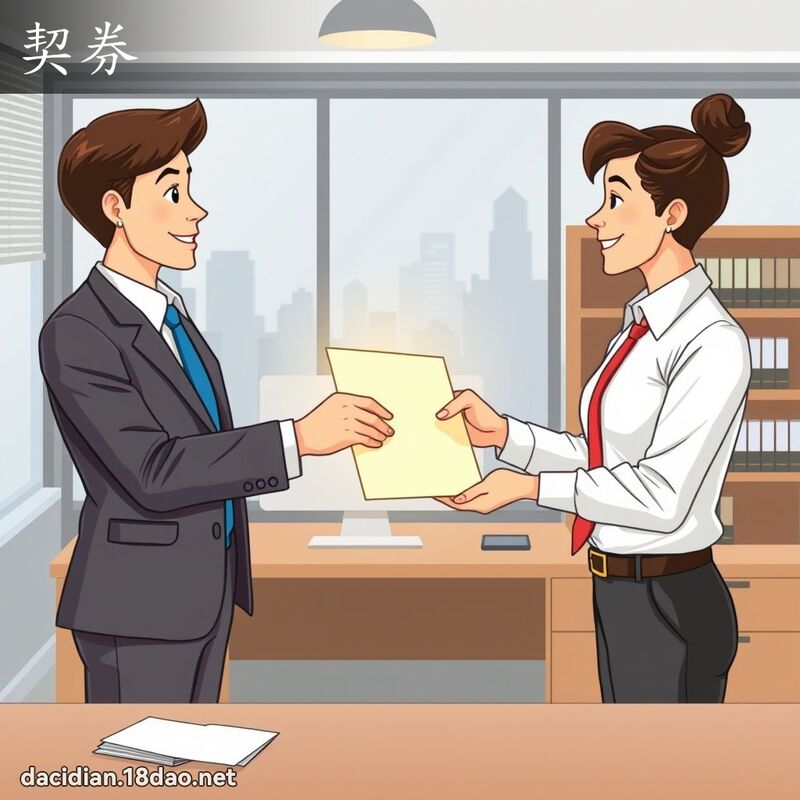 契券 - 國語大辭典配圖