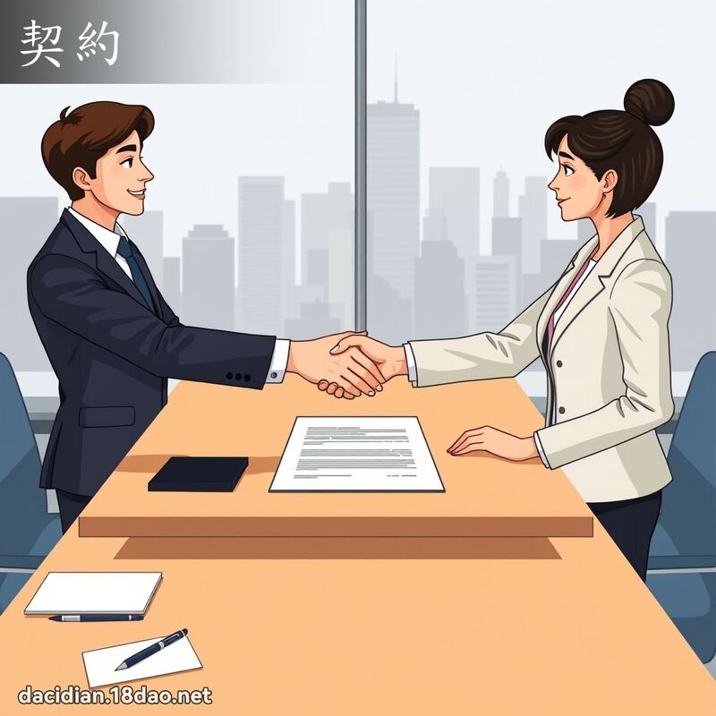 契约 - 国语大辞典配图