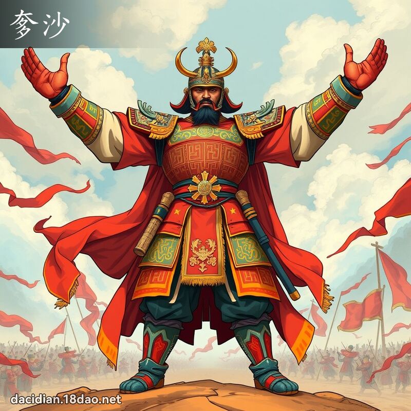 奓沙 - 国语大辞典配图