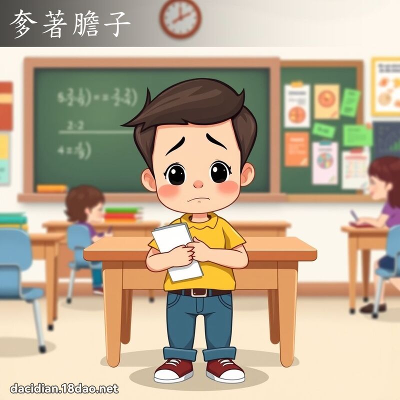 奓著胆子 - 国语大辞典配图