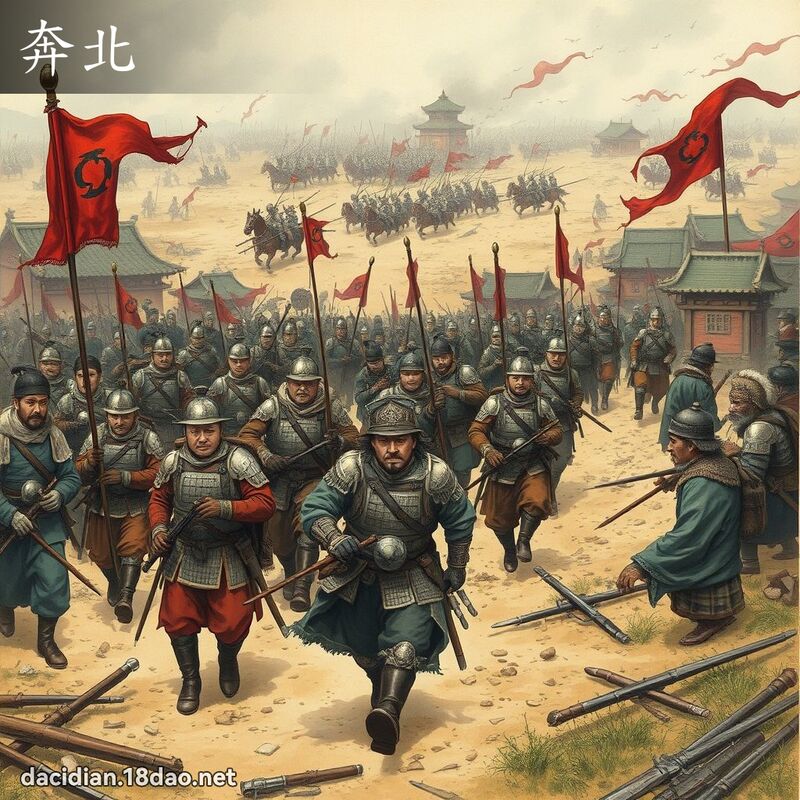 奔北 - 國語大辭典配圖